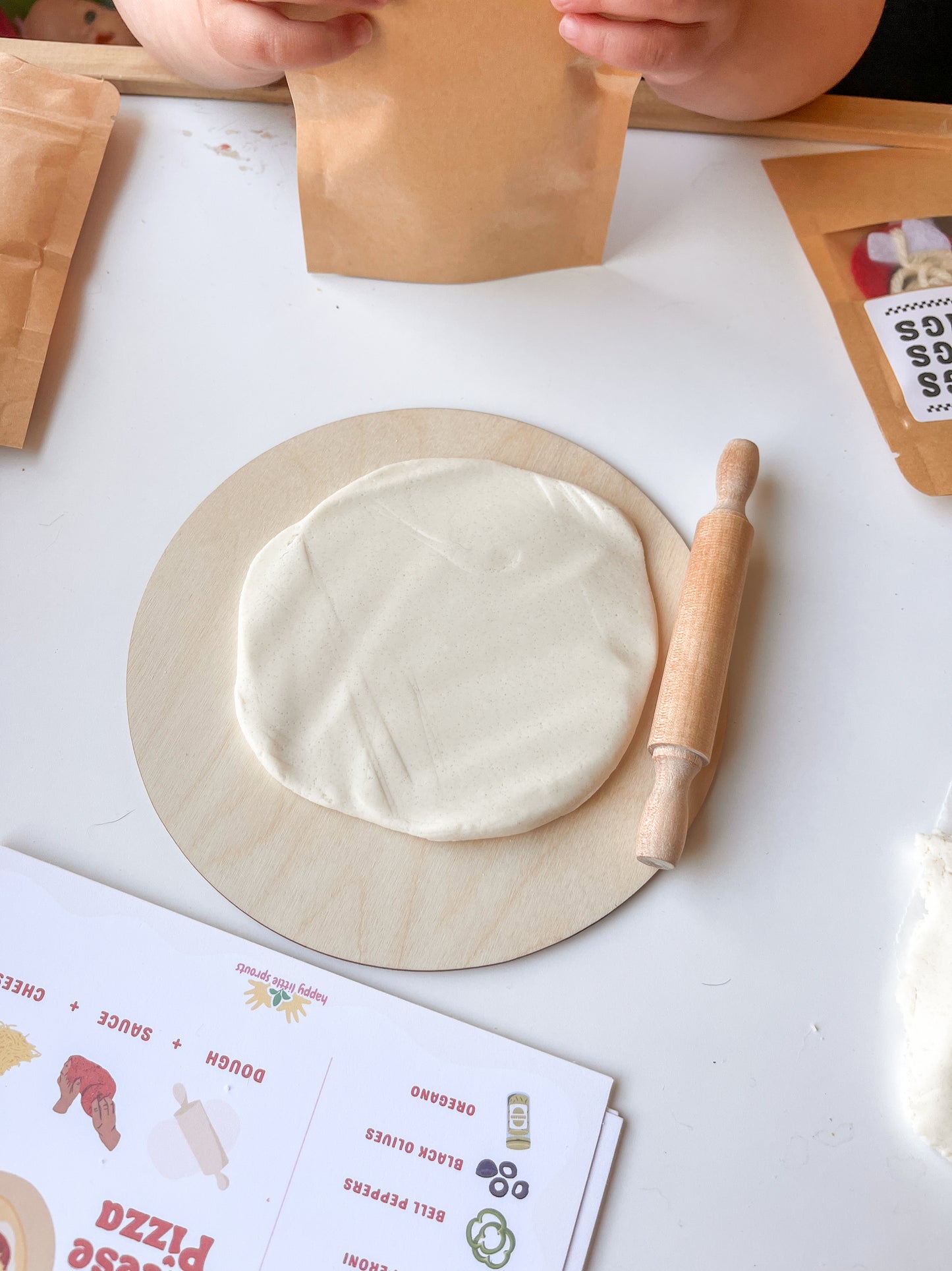 Finley’s Pizza Party Play Dough Kit – Handmade Sensory Play for Little Chefs