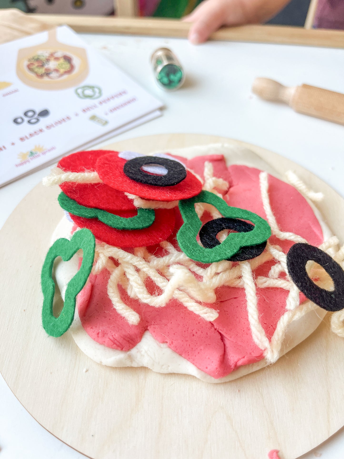 Finley’s Pizza Party Play Dough Kit – Handmade Sensory Play for Little Chefs