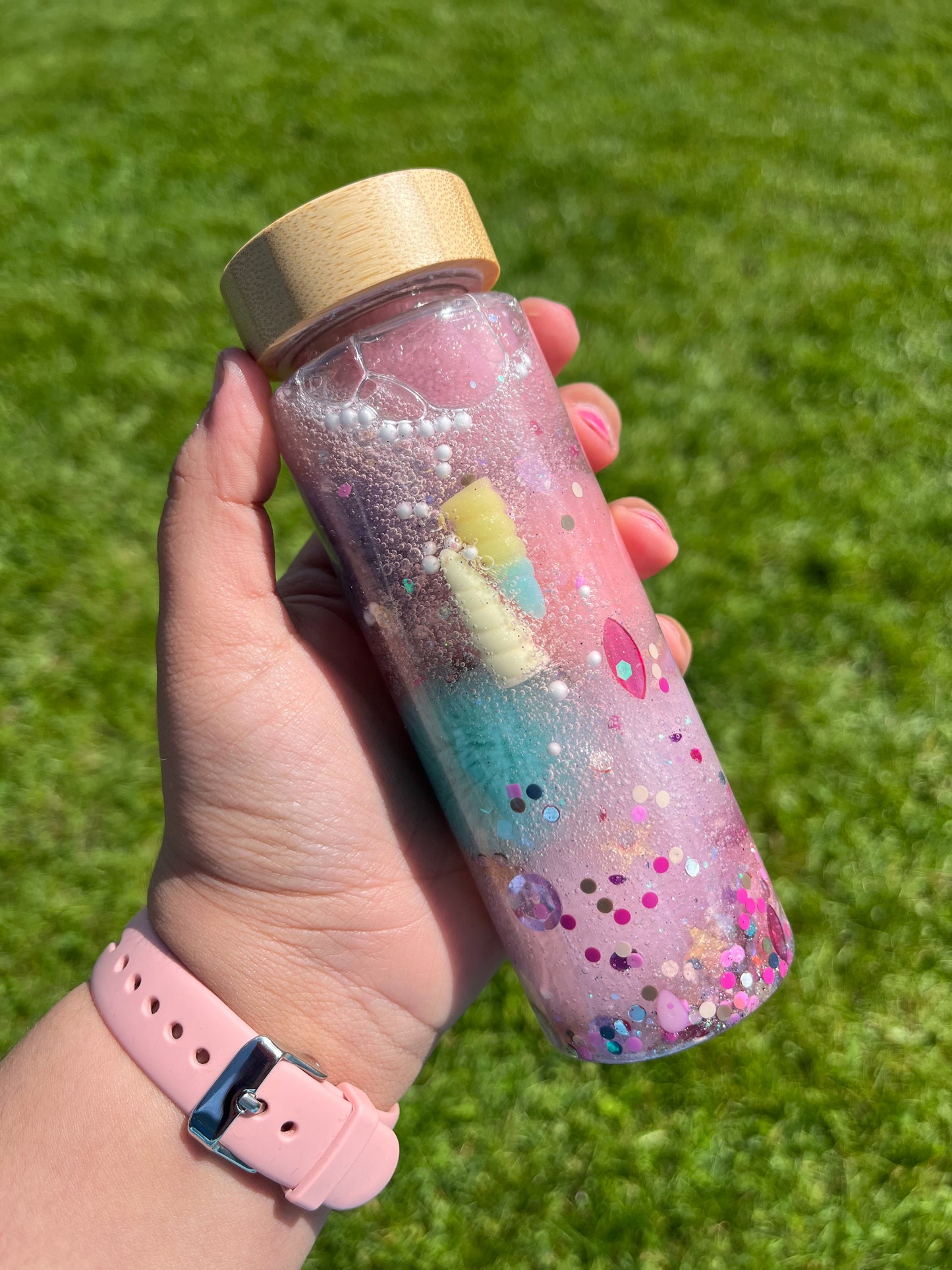 🦄 Unicorn Sensory Shaker – Magical Glitter Sensory Bottle for Kids