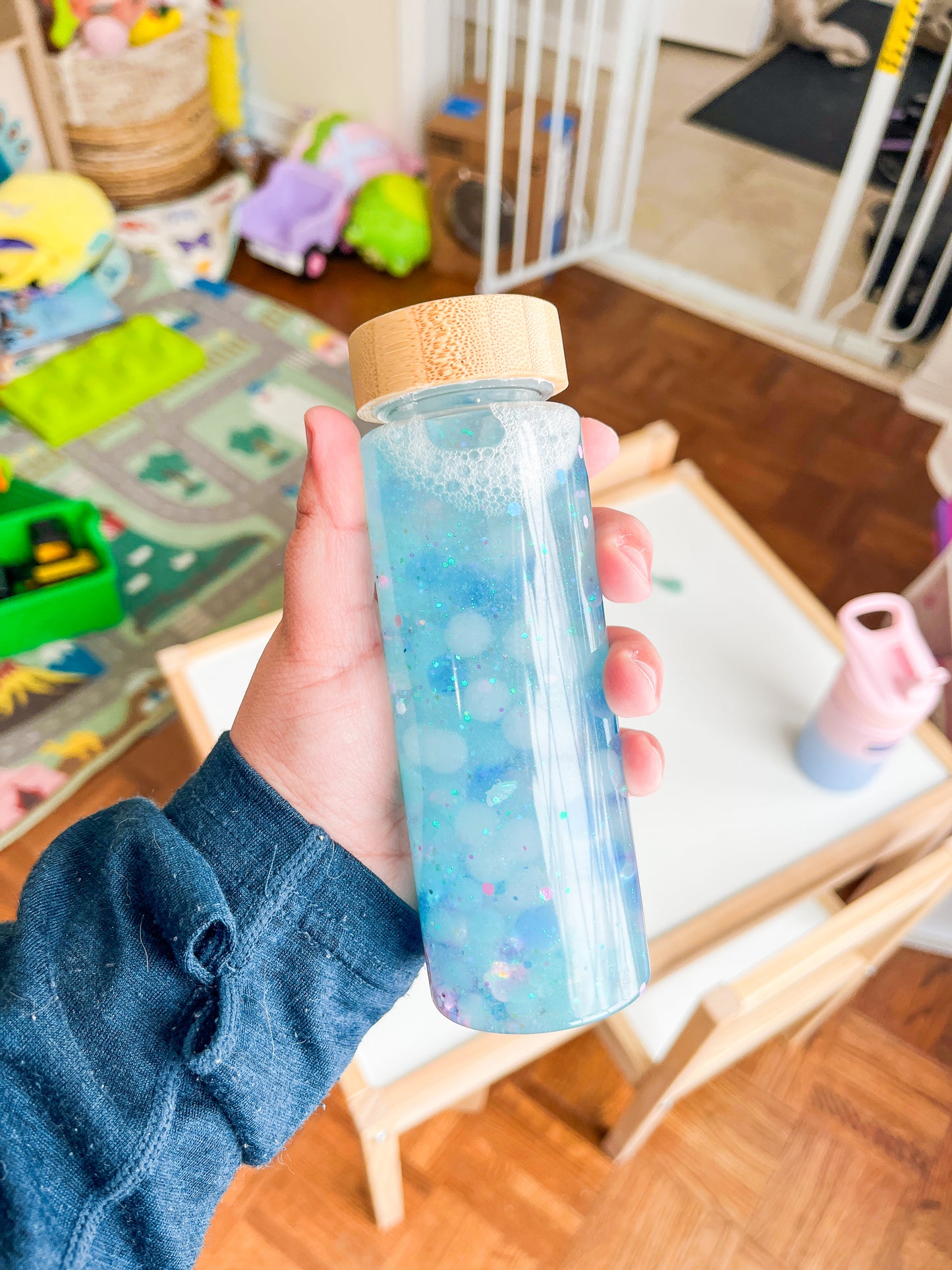 🧜‍♀️ Mermaid Sensory Shaker – Sparkly Ocean Sensory Bottle for Kids